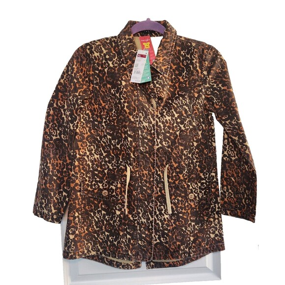 NWT Sisley Girls "Wild Soul" Animal Print Jacket – Size XL (10-11 Years) - Picture 2 of 15